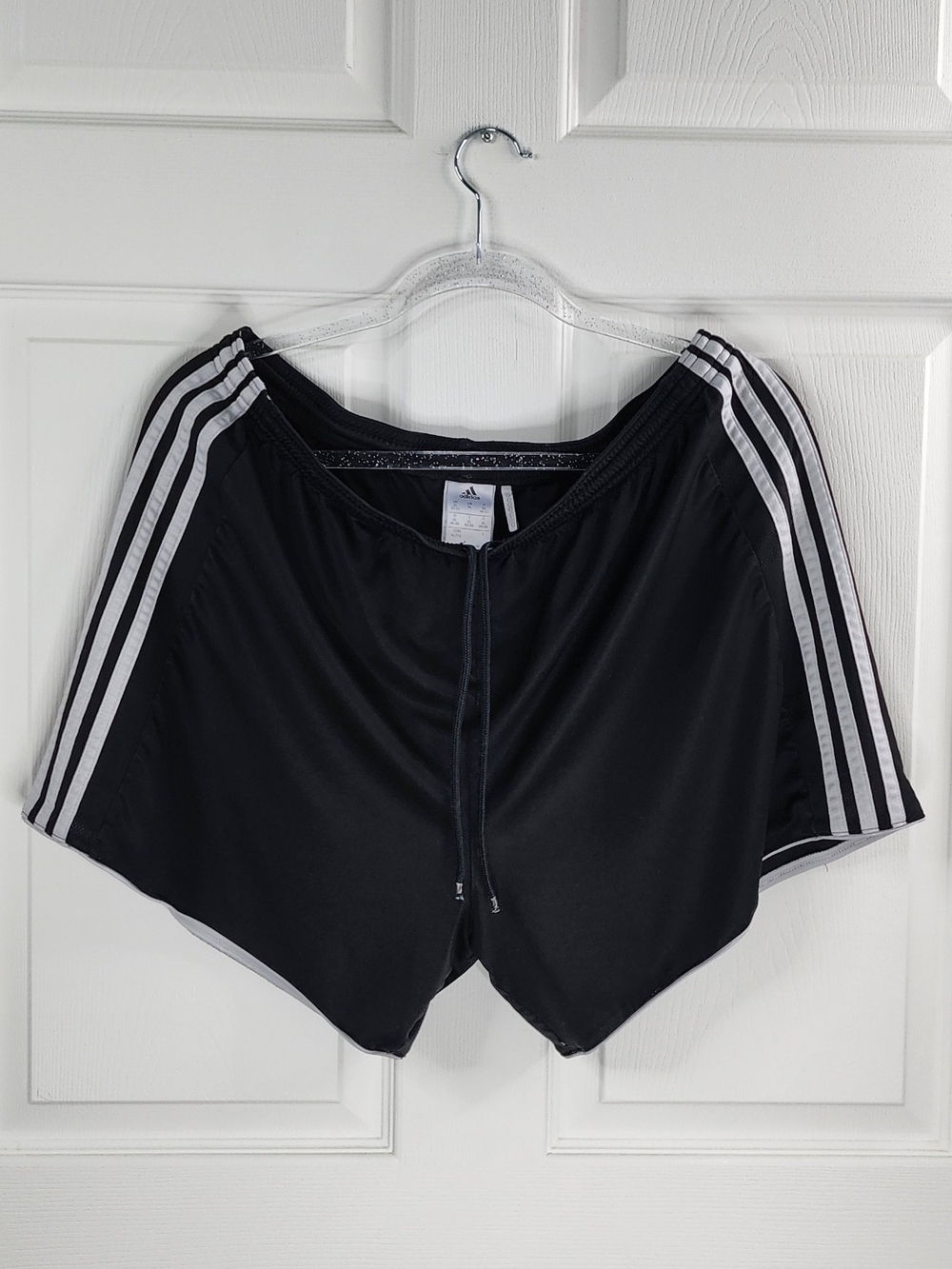 Title: adidas Climacool Black 3-Stripe Athletic Shorts - Women’s XL
